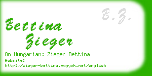 bettina zieger business card